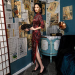 Robe Chinoise Rouge et Noire chine