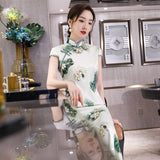 Robe Chinoise Motif Floral classe
