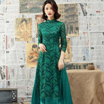 Robe Chinoise Tunique Traditionnelle vert