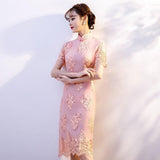 Robe Chinoise Rose Pale belle