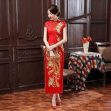 Robe Chinoise Dorures rouge