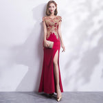 Robe de Bal Chinoise Rouge Sombre / S