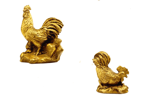 Statue Chinoise <br> du Zodiaque Coq Moyenne