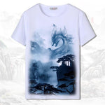 T-shirt Chinois <br> Dragon Bleu XXL