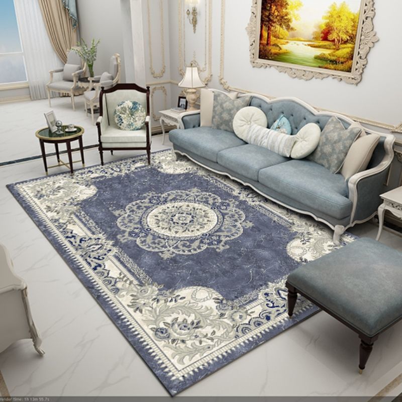 LIVABLISS Tapis Vintage Oriental Bleu/Blanc 120x170 | Leroy Merlin LIVABLISS Tapis Vintage Oriental Bleu/Blanc 120x170 | Leroy Merlin