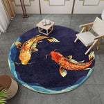 Tapis Chinois en Laine de Forme Circulaire 120