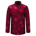 Veste Chinoise Homme <br> Traditionnelle Rouge / 3XL