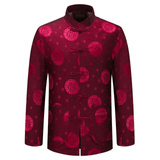 Veste Chinoise Homme <br> Traditionnelle Rouge / 3XL
